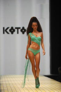 Alessandra Ambrosio sexy bikini koton beachwear show during istanbul fashion week