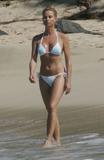 Nicolette Sheridan white bikinis